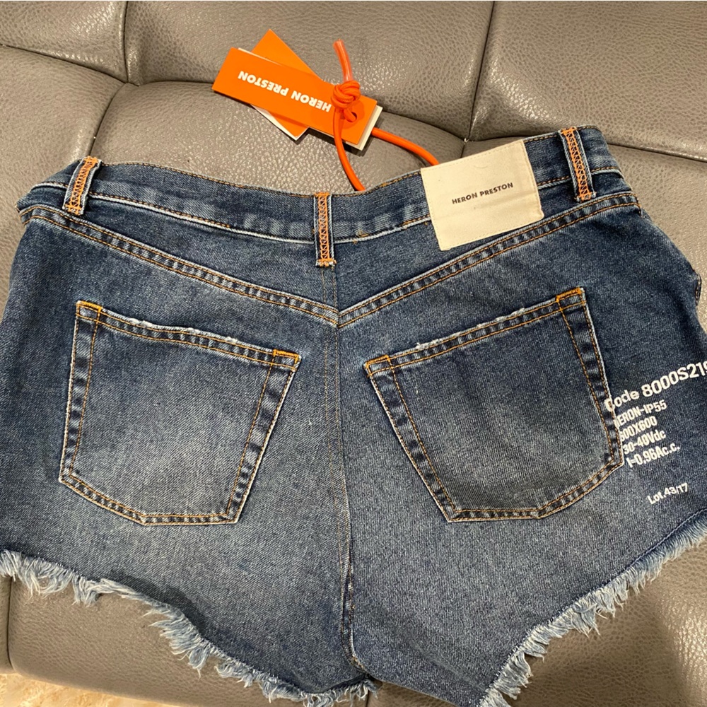 Heron Preston denim shorts size 31